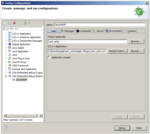 New Debug Configuration